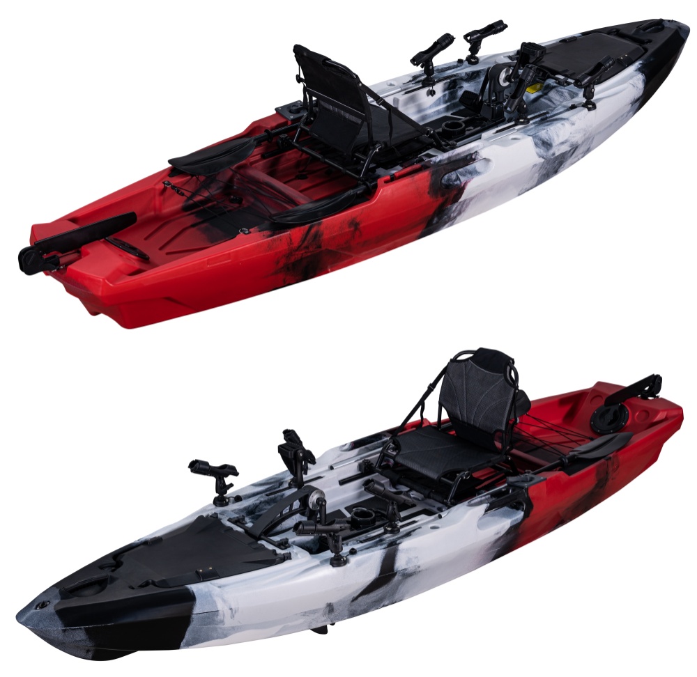 HDPE 12ft Single Person Ocean  – Fishing Kayak Pedal Drive recenzja i cena