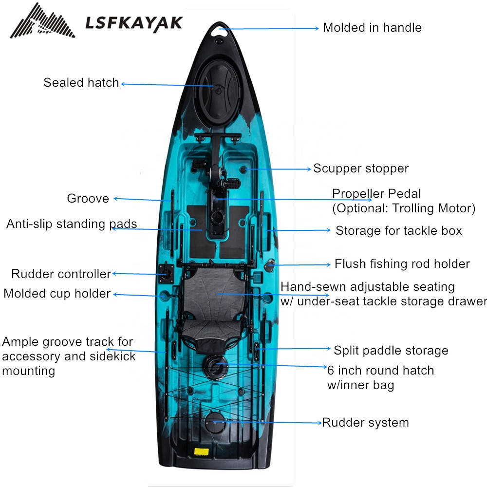 Best Fishing Boat 2024 New Exp – Fishing Kayak Pedal Drive recenzja i cena