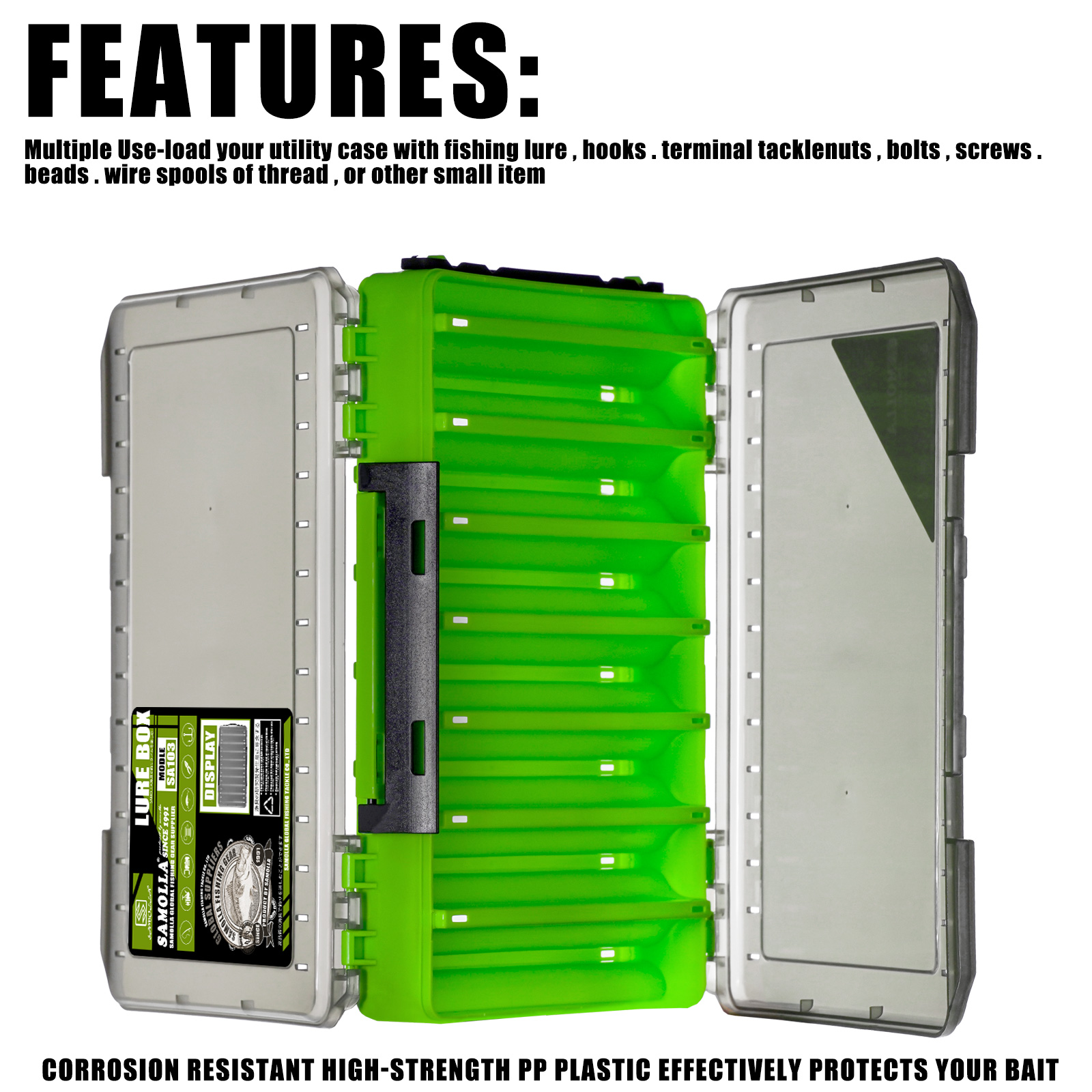 Double Sided Lure Baits Box Fi – Fishing Kayak Crate recenzja i cena